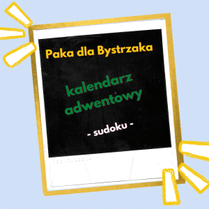 Kalendarz adwentowy. sudoku.