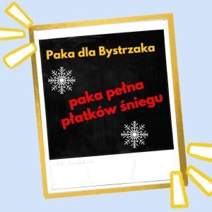 paka pełna płatków śniegu