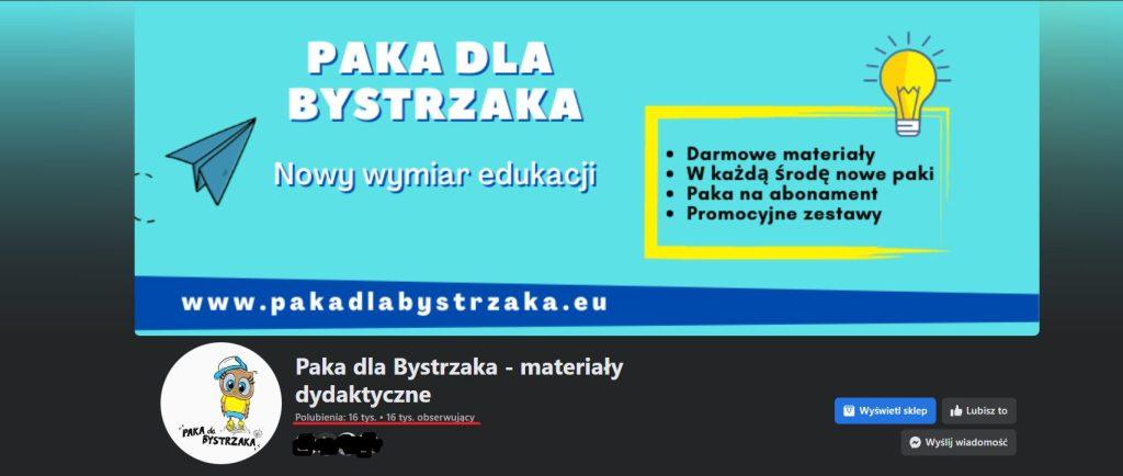 Paka dla Bystrzaka Facebook