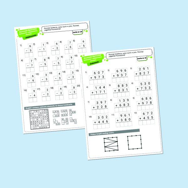 Wyzwania Bystrzaka. Dodawanie i odejmowanie pisemne