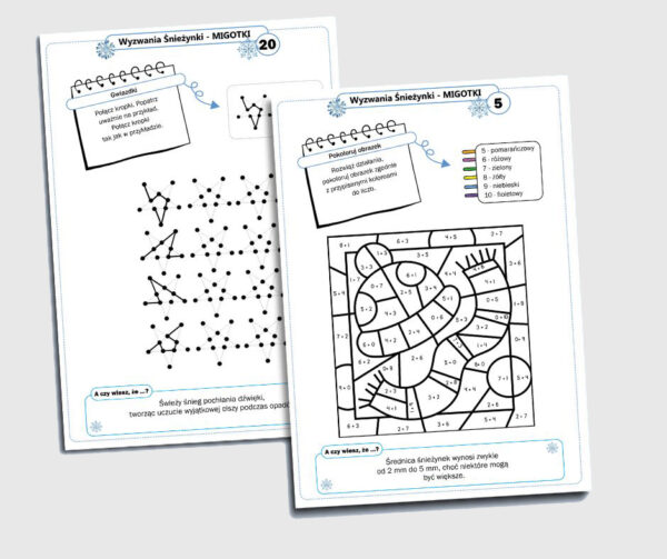 Wyzwania śnieżynki MIGOTKI.