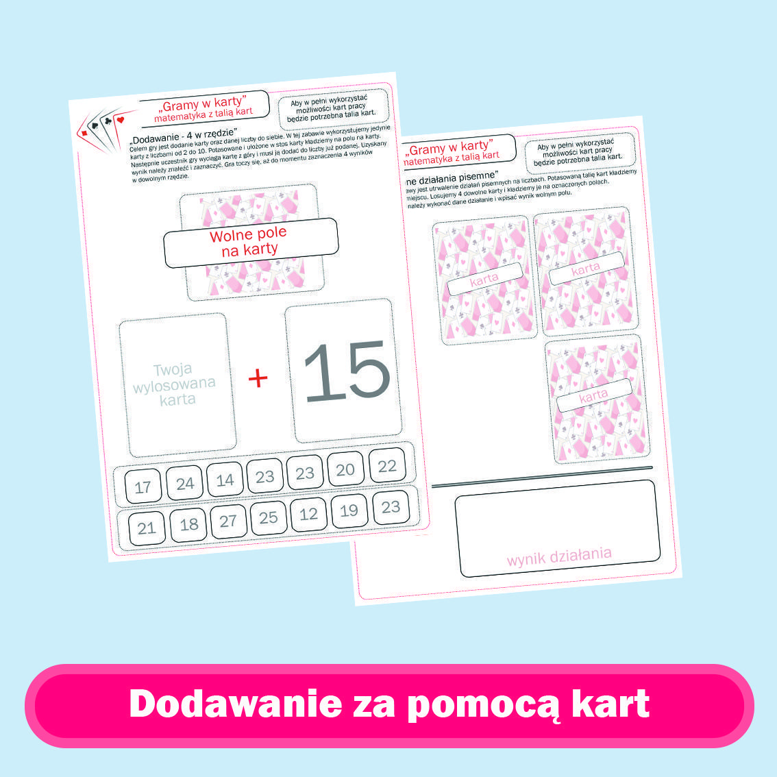 Gramy w karty - matematyka z talią kart