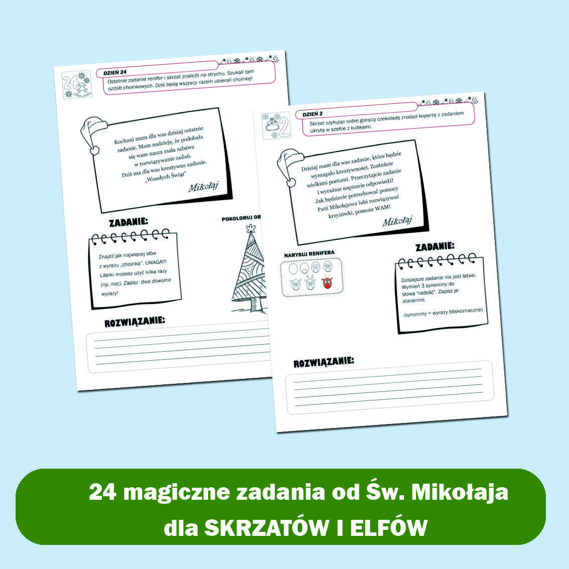 List od Św. Mikołaja - 24 zadania