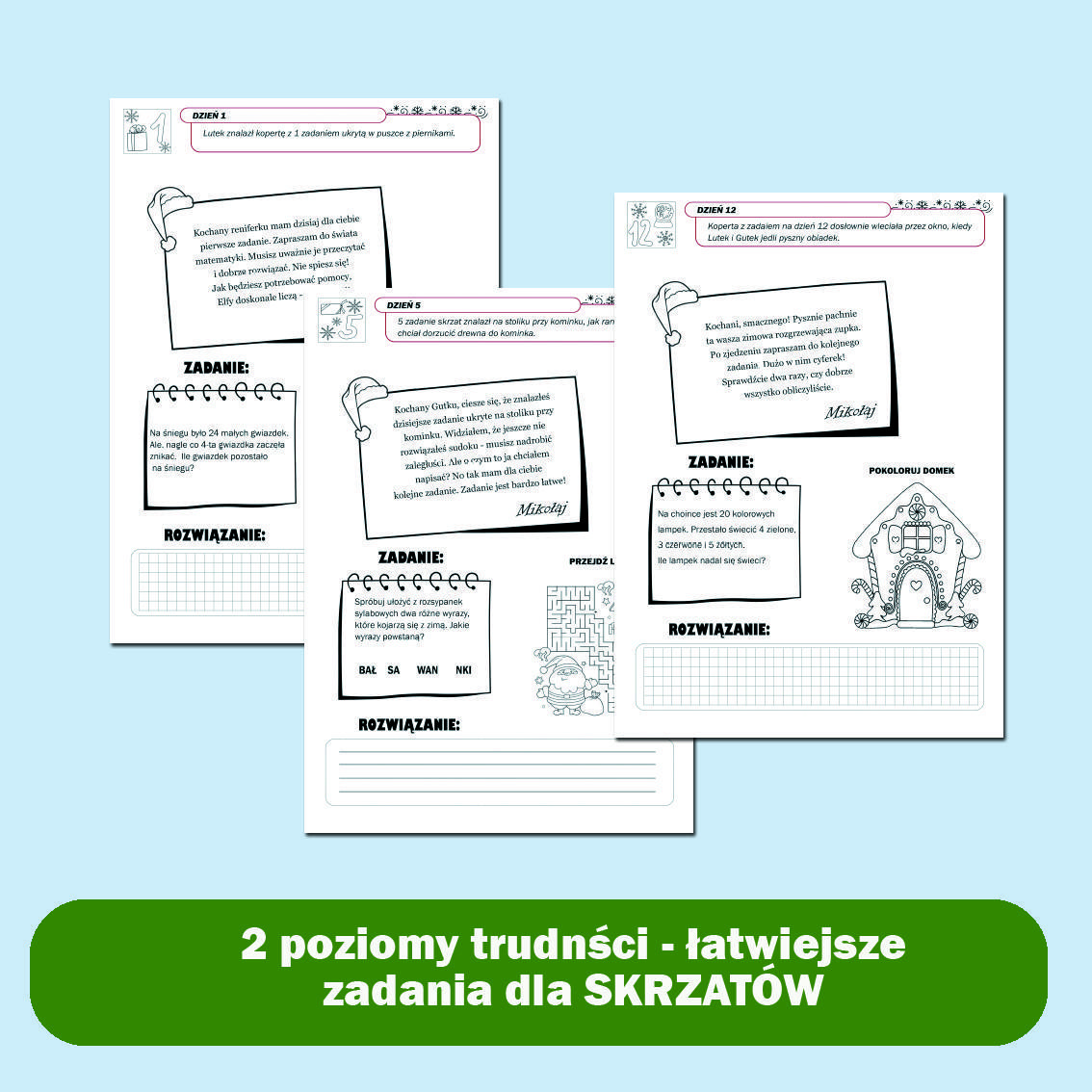 List od Św. Mikołaja - 24 zadania