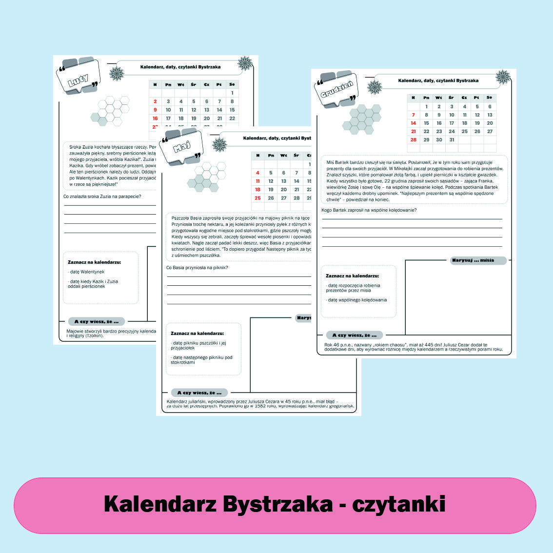 Kalendarz Bystrzaka 2025 daty, obliczenia, czytanki, kodowanie