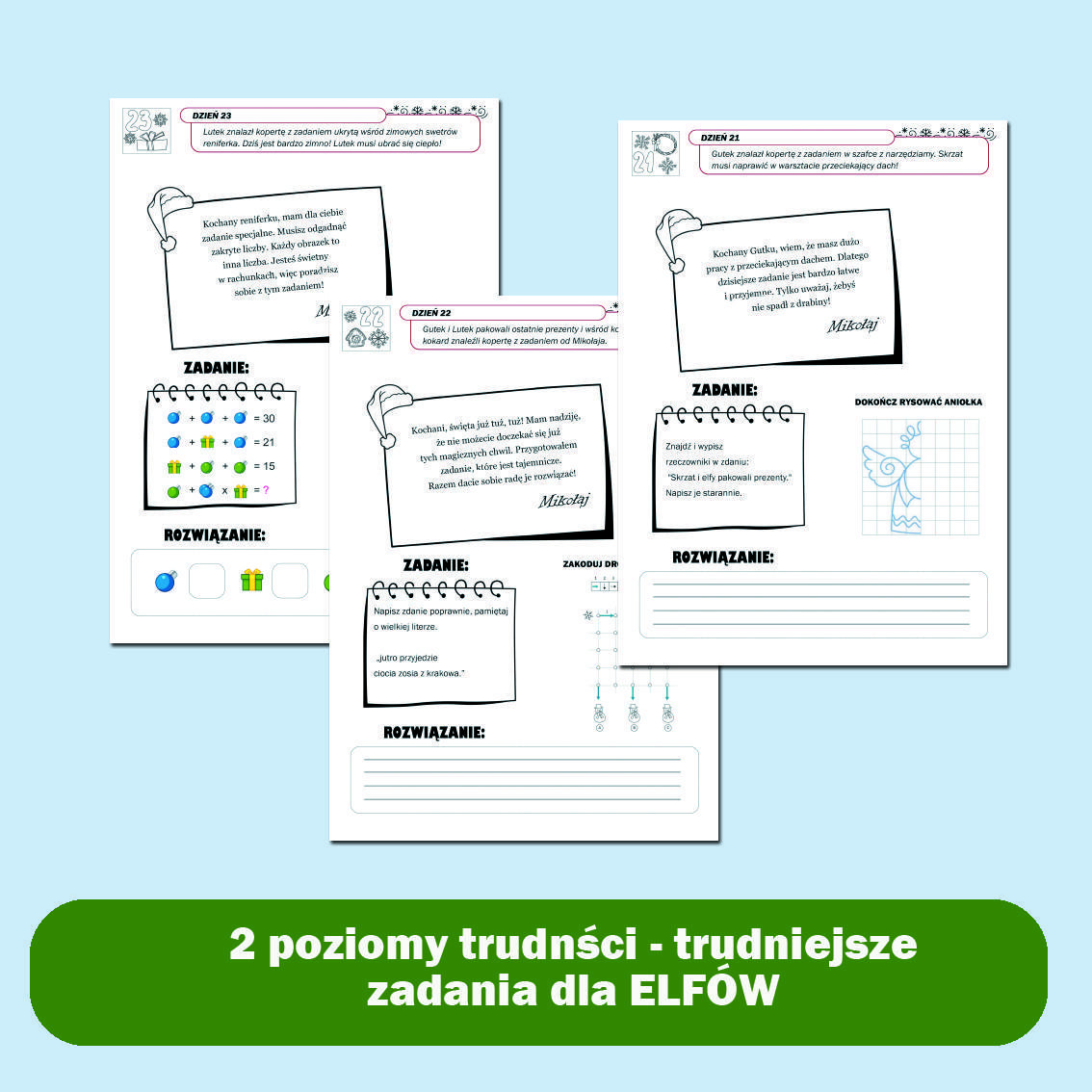 List od Św. Mikołaja - 24 zadania