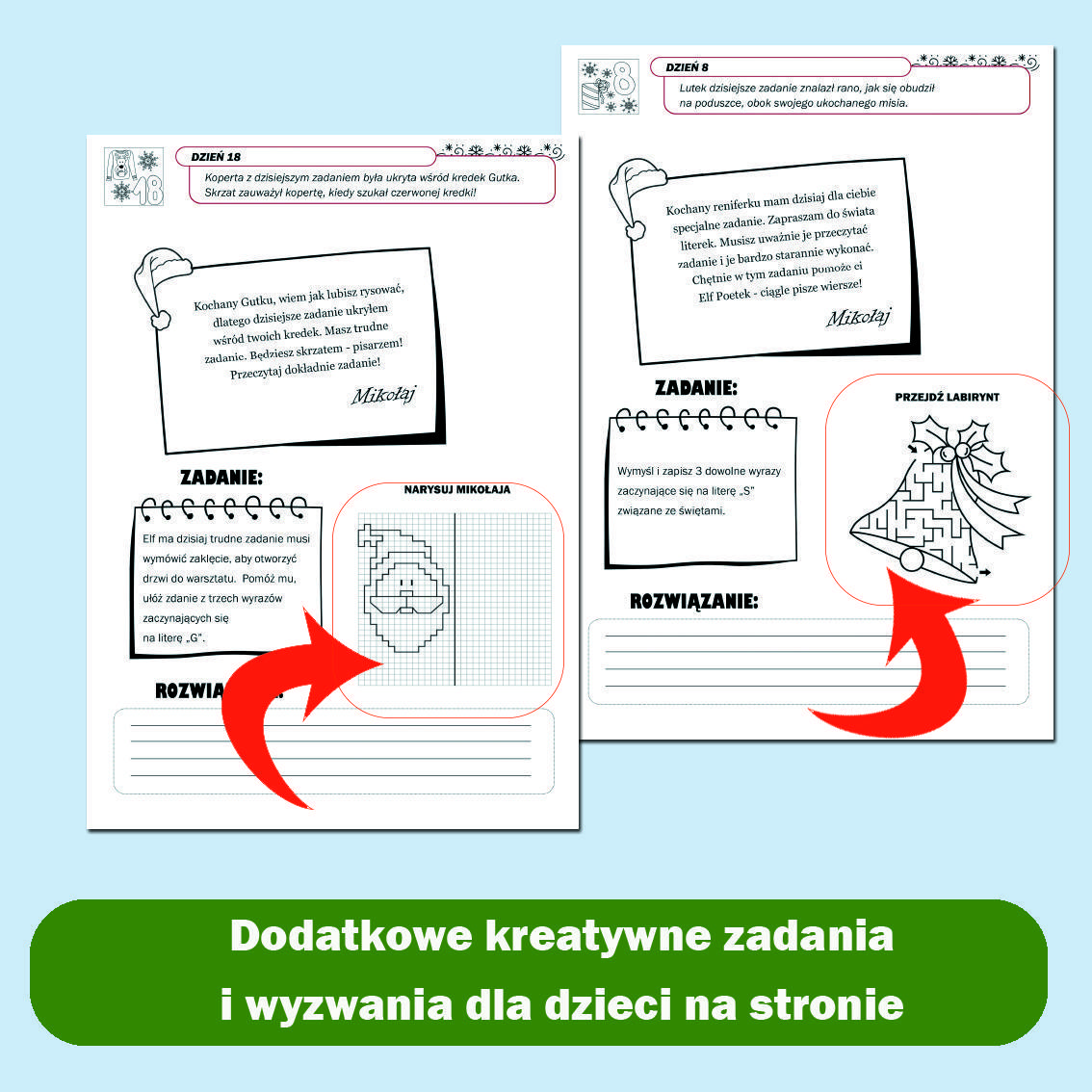 List od Św. Mikołaja - 24 zadania