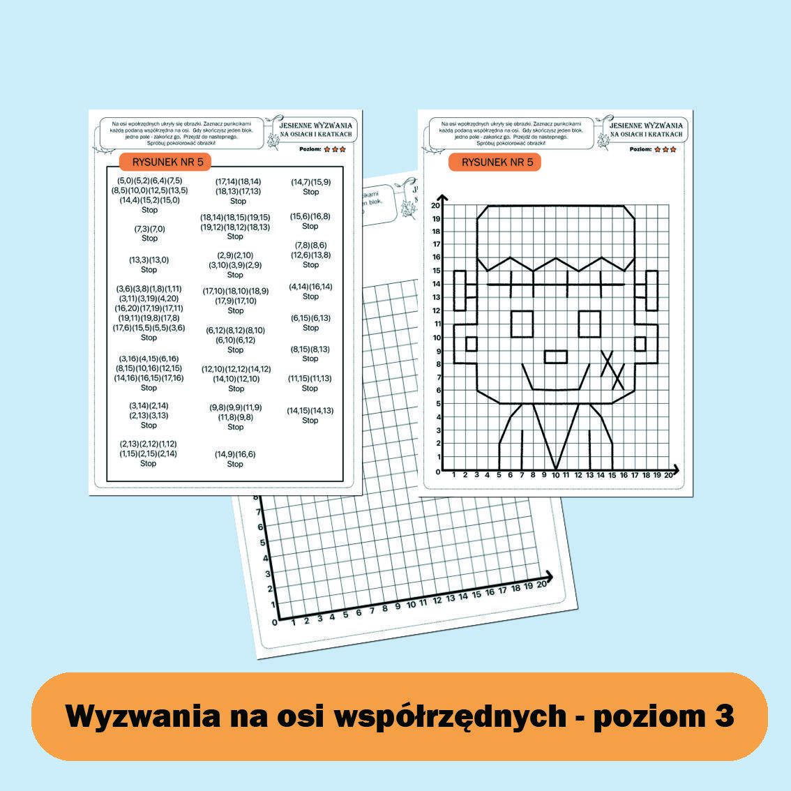 Jesienne wyzwania na kropkach i kratkach.