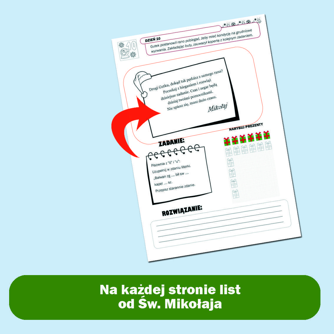 List od Św. Mikołaja - 24 zadania