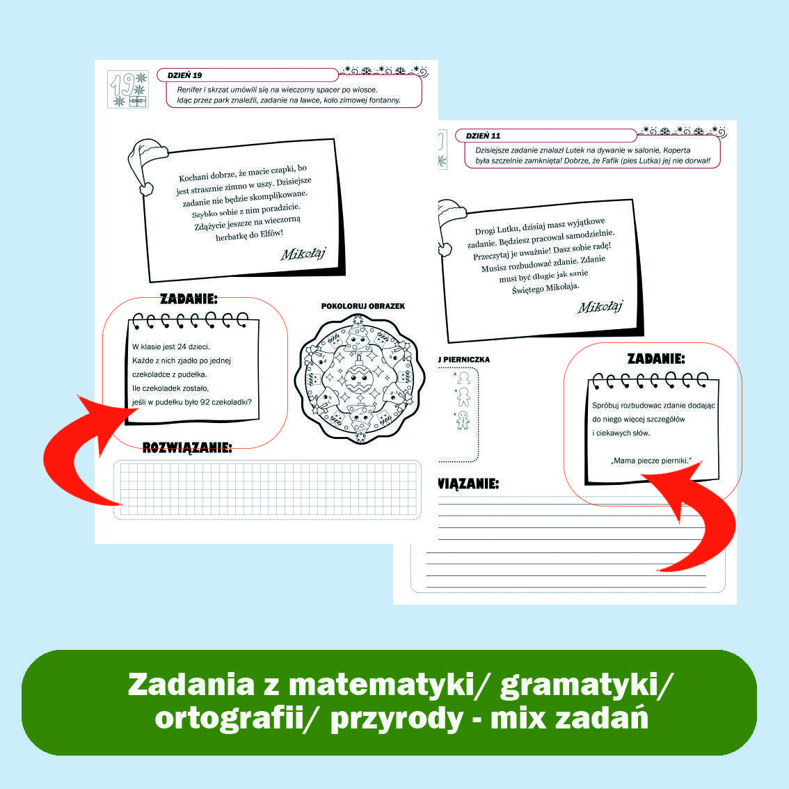 List od Św. Mikołaja - 24 zadania