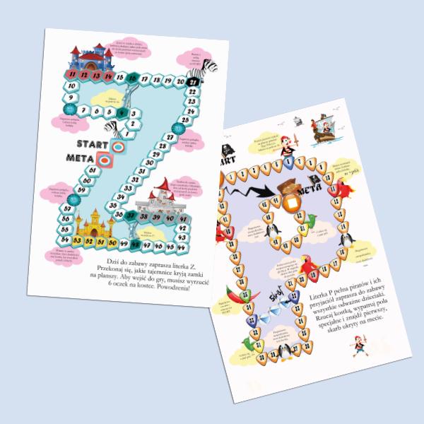 Abecadło. Gry planszowe.