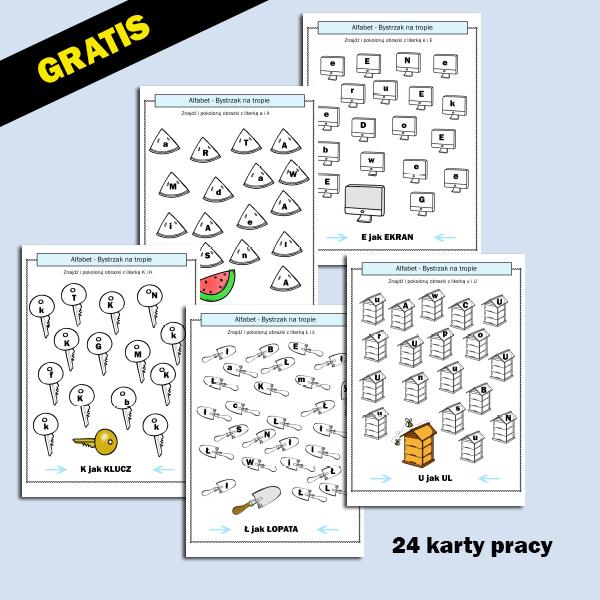 Alfabet bystrzak na tropie (gratis)