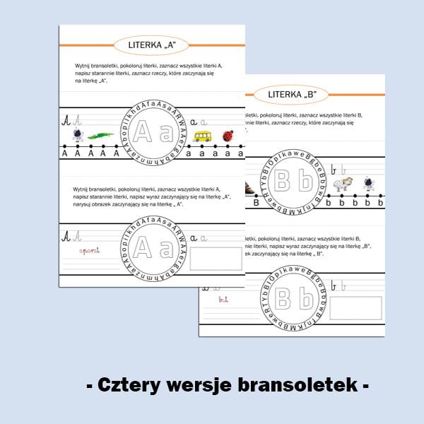 Alfabet. Bransoletki (1)