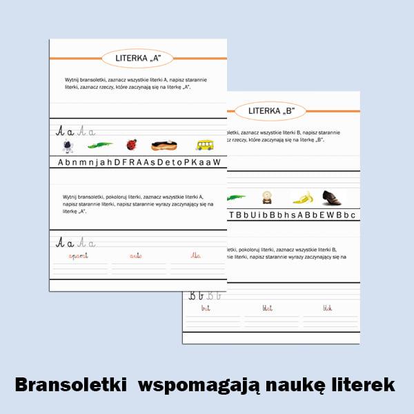 Alfabet. Bransoletki