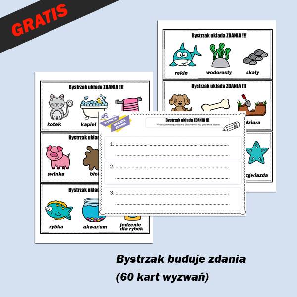 Bystrzak buduje zdania_wyzwania