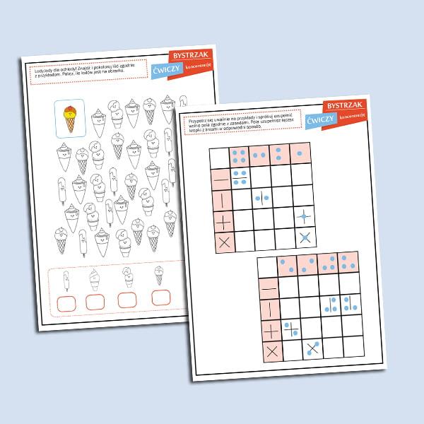 Bystrzak ćwiczy koncentrację