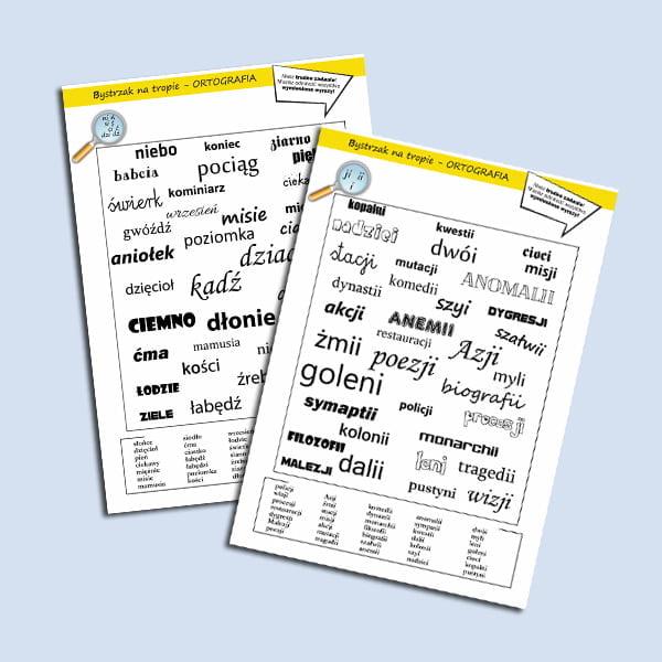 Bystrzak na tropie- Ortografia 1