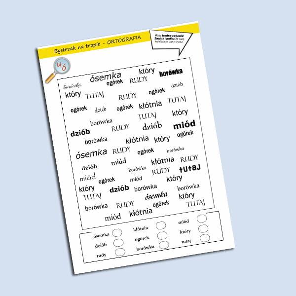 Bystrzak na tropie- Ortografia 2