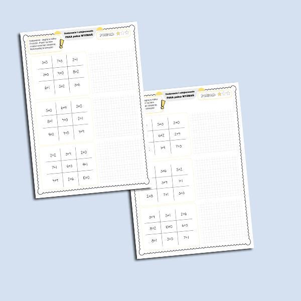 Dodawanie i odejmowanie. Paka pełna wyzwań.