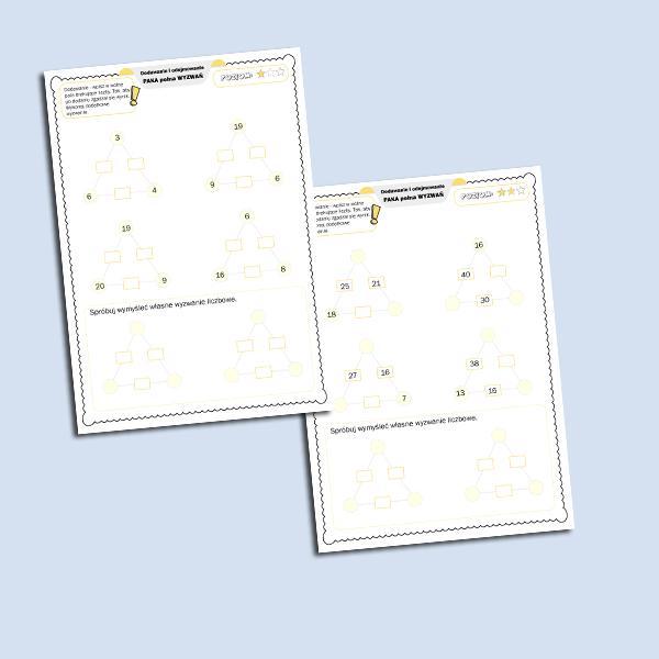 Dodawanie i odejmowanie. Paka pełna wyzwań.