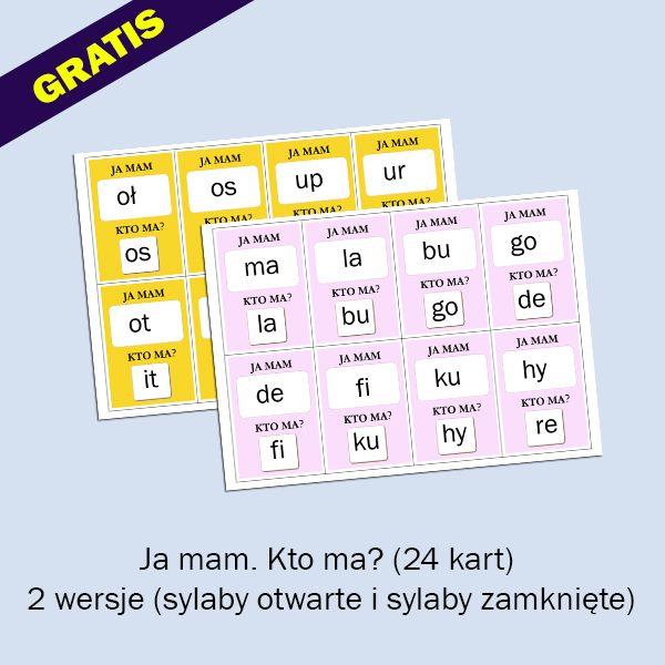 Ja mam. Kto ma. Sylaby