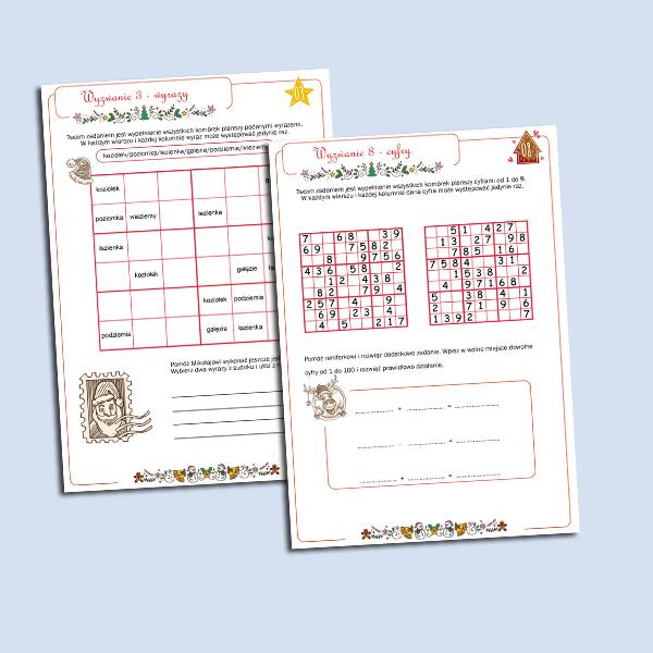Kalendarz adwentowy. Sudoku (2)