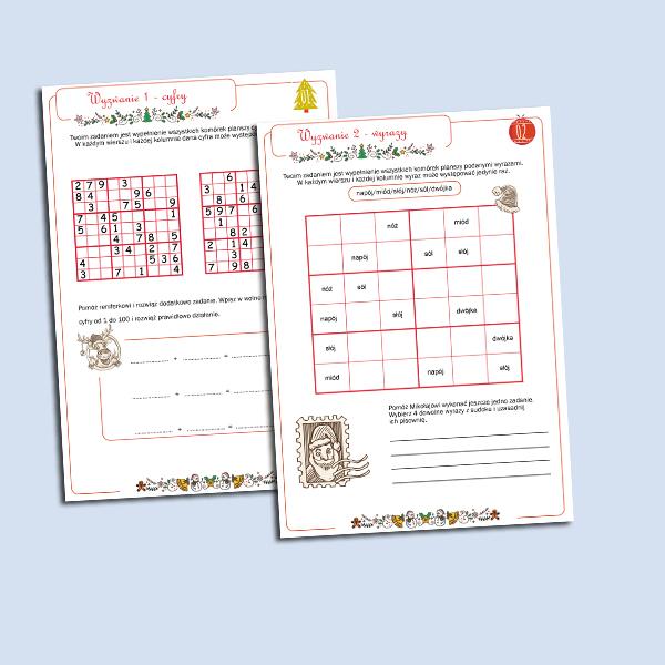 Kalendarz adwentowy. Sudoku Kalendarz adwentowy. Sudoku (3)