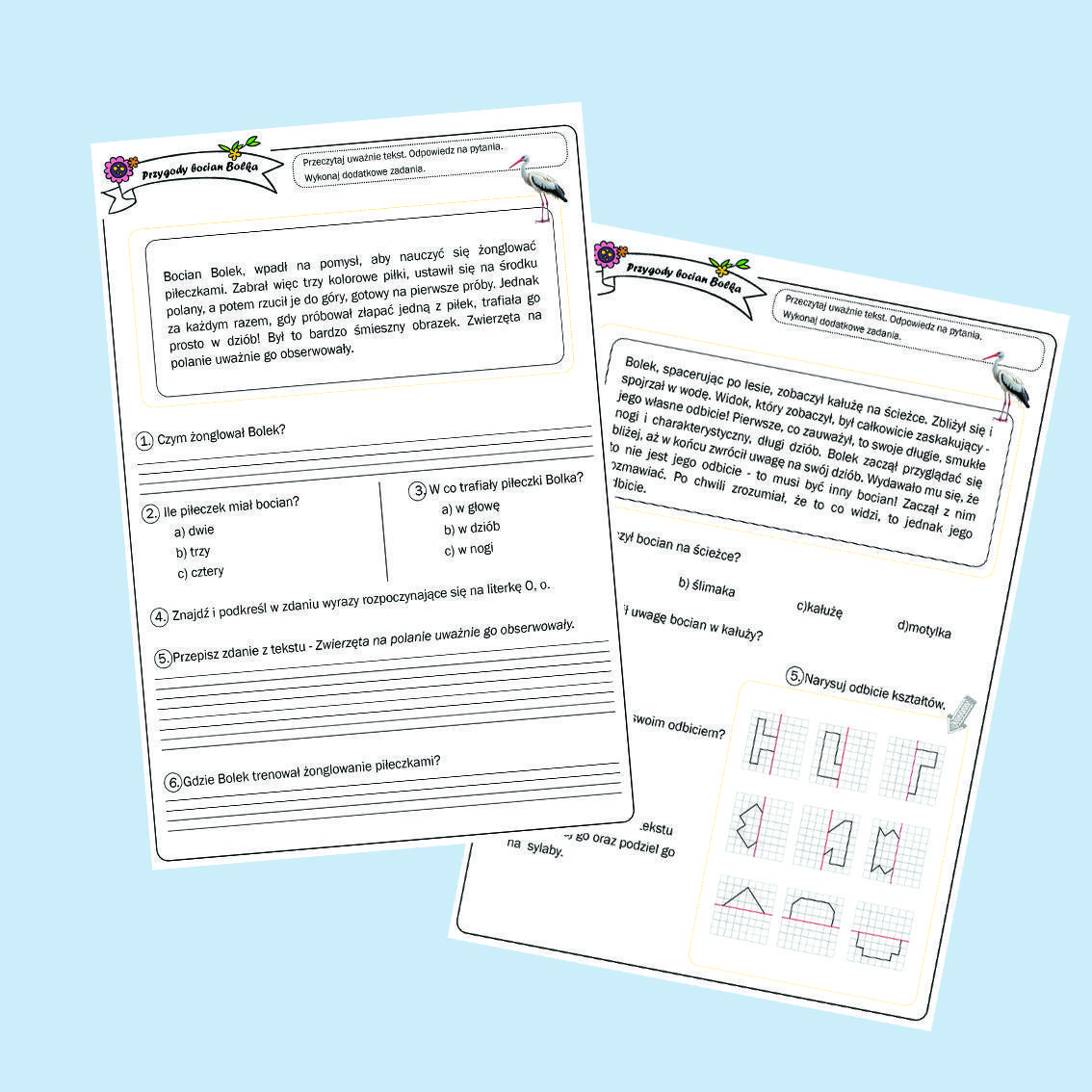 Bystrzak czyta. Przygody bociana Bolka.