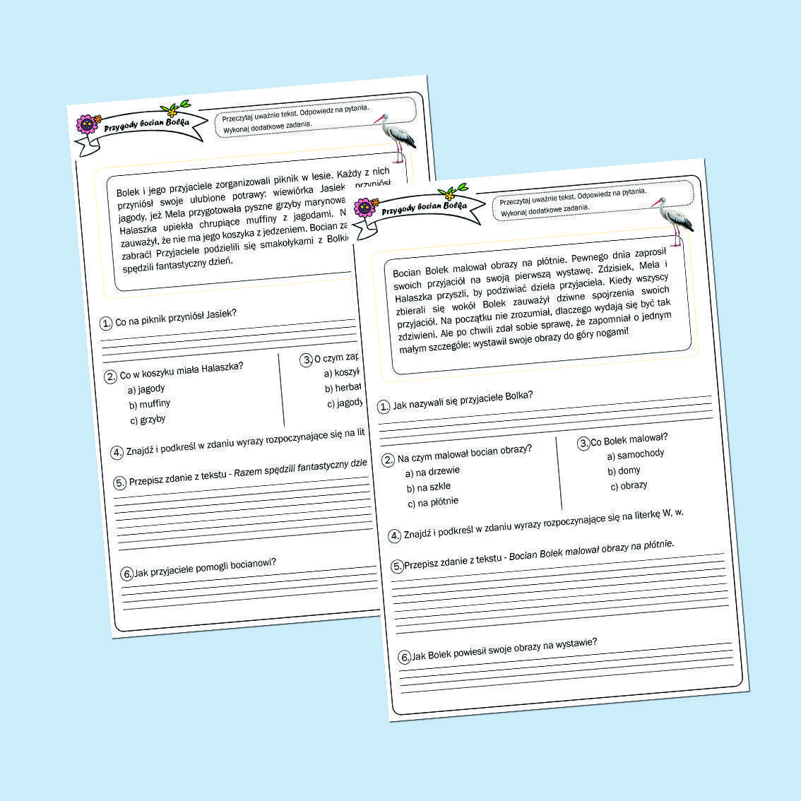 Bystrzak czyta. Przygody bociana Bolka.