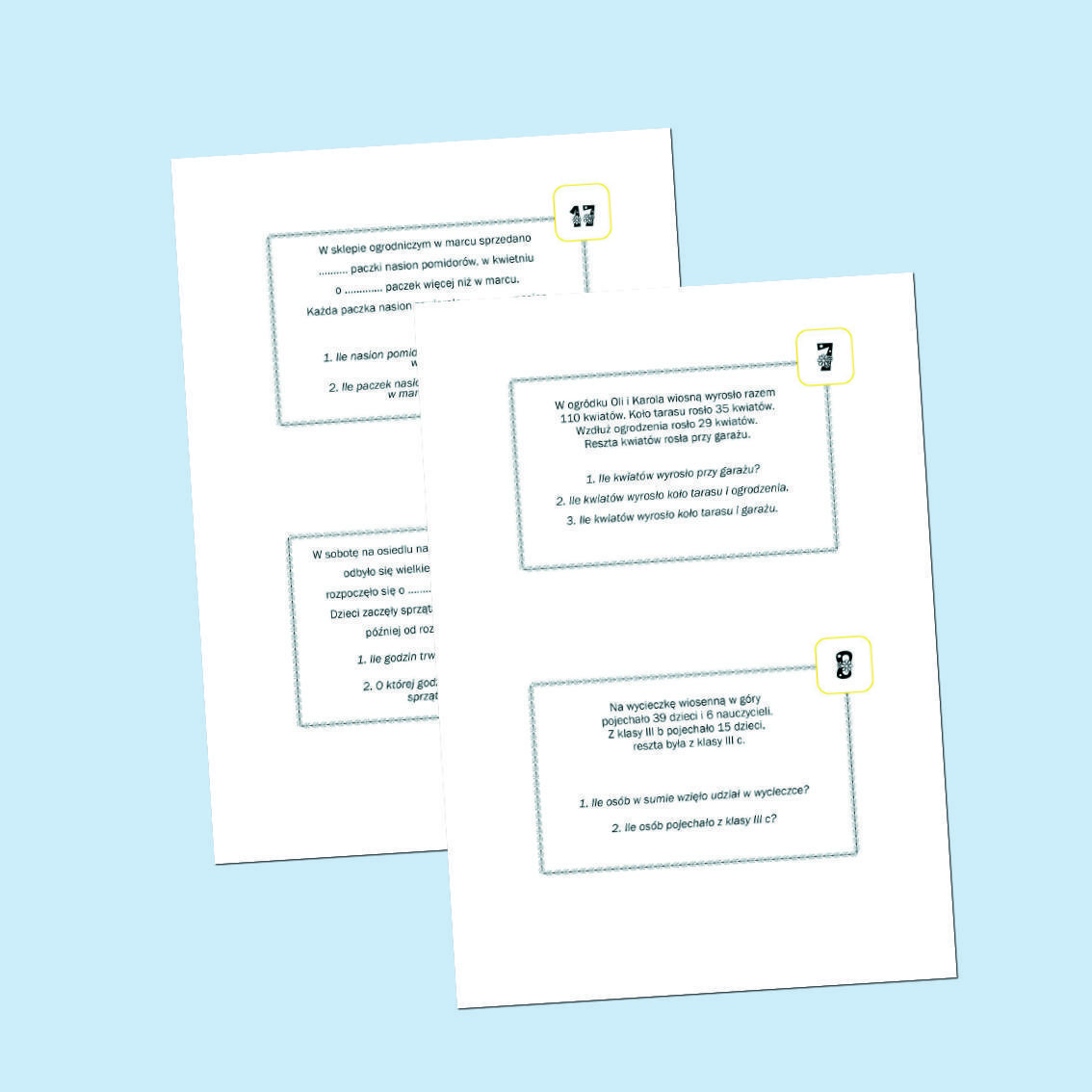 Bystrzakowa matematyka. Zadania tekstowe. Edycja wiosenna.