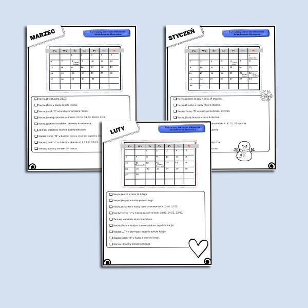 kalendarz bystrzaka. zadania obliczeniowe 2023