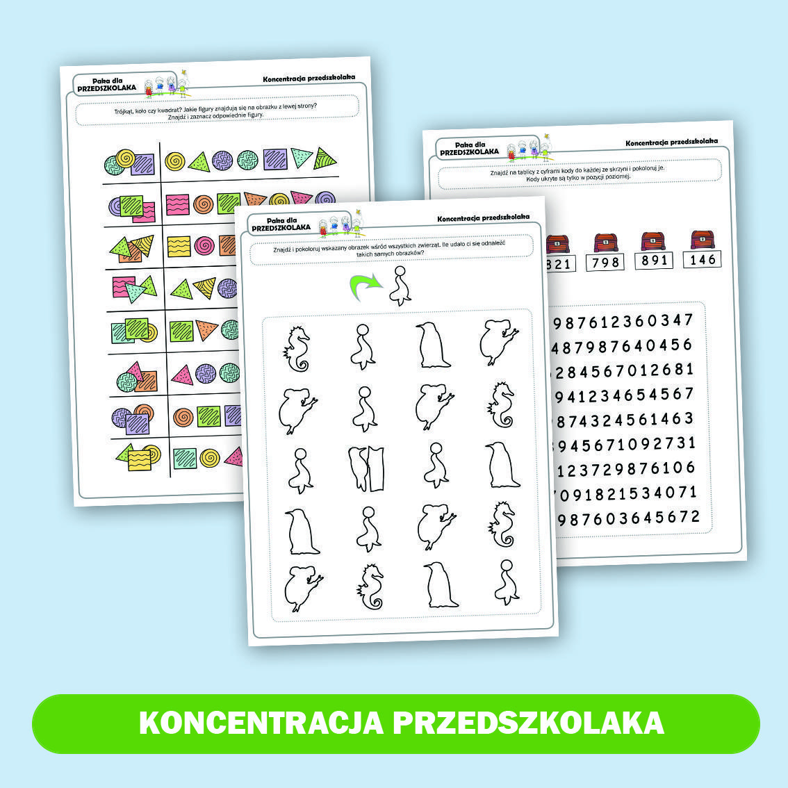 Koncentracja przedszkolaka.
