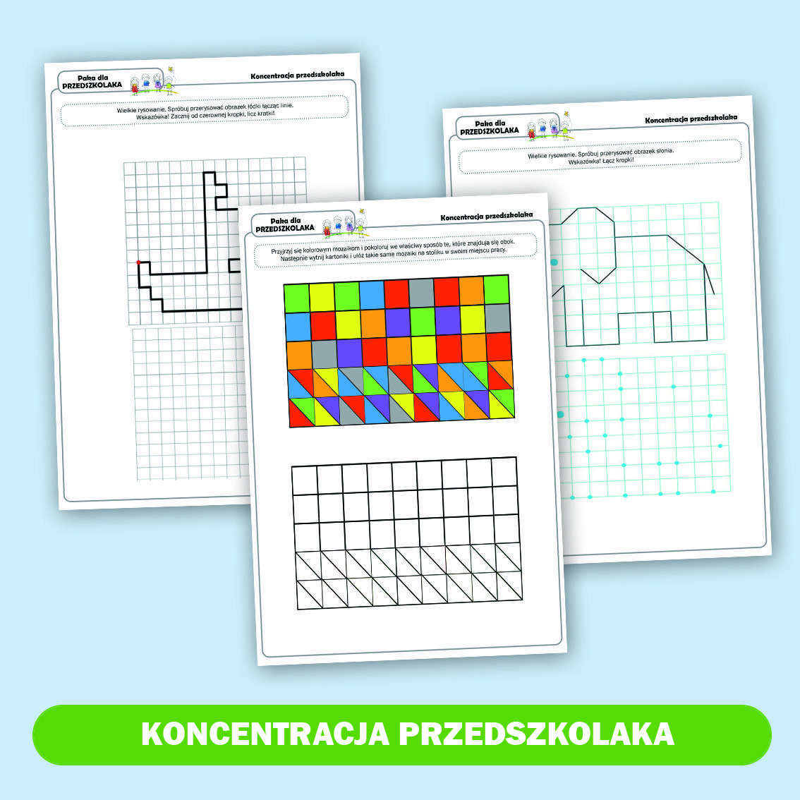 Koncentracja przedszkolaka.