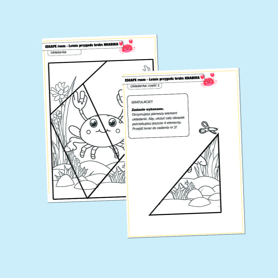 Paka_Escape Room - letnia przygoda kraba Krabika