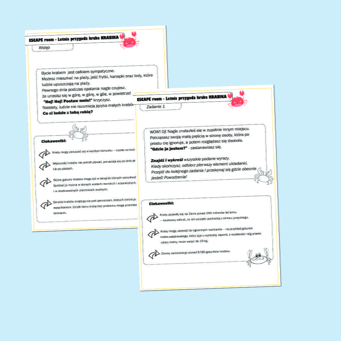 Paka_Escape Room - letnia przygoda kraba Krabika