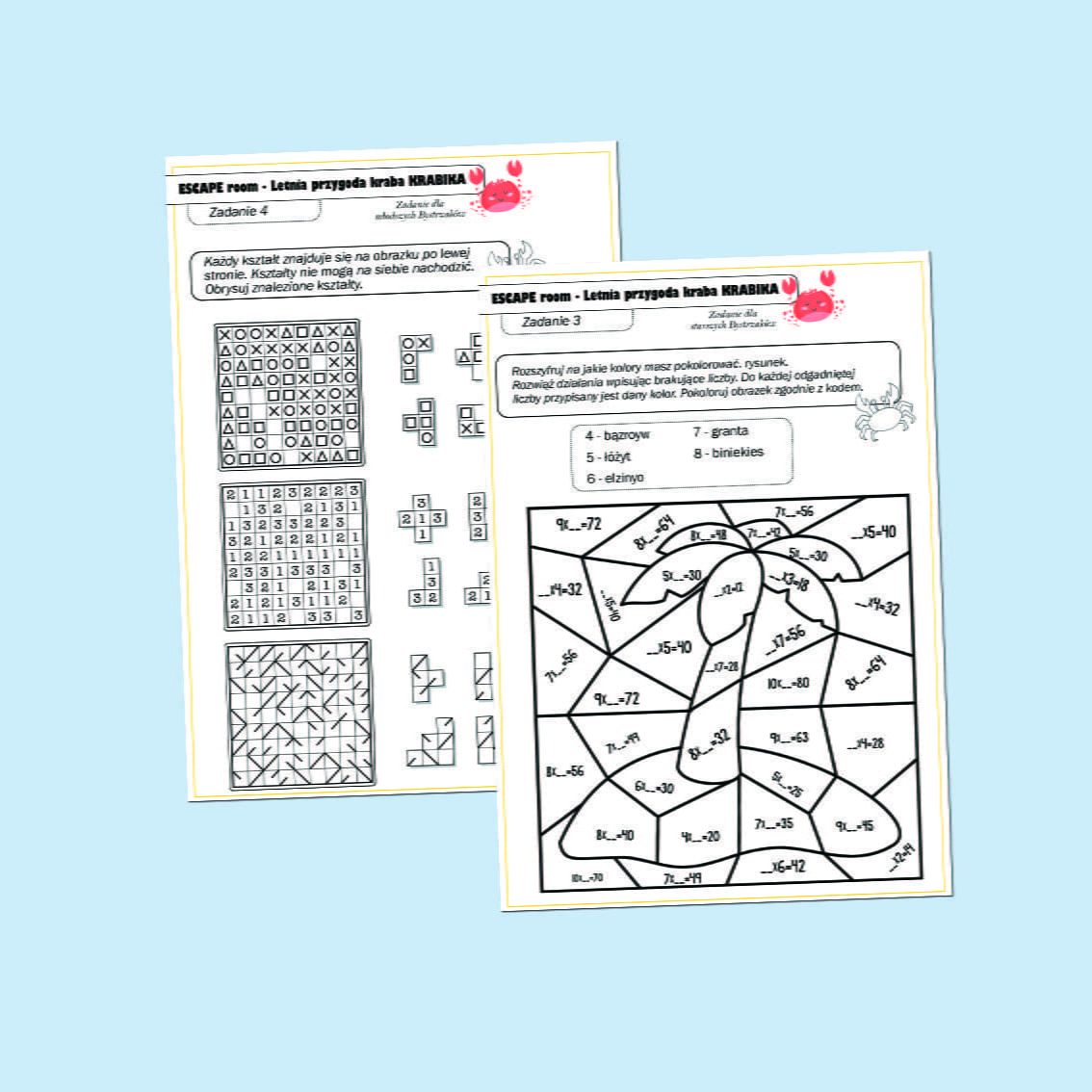 Paka_Escape Room - letnia przygoda kraba Krabika