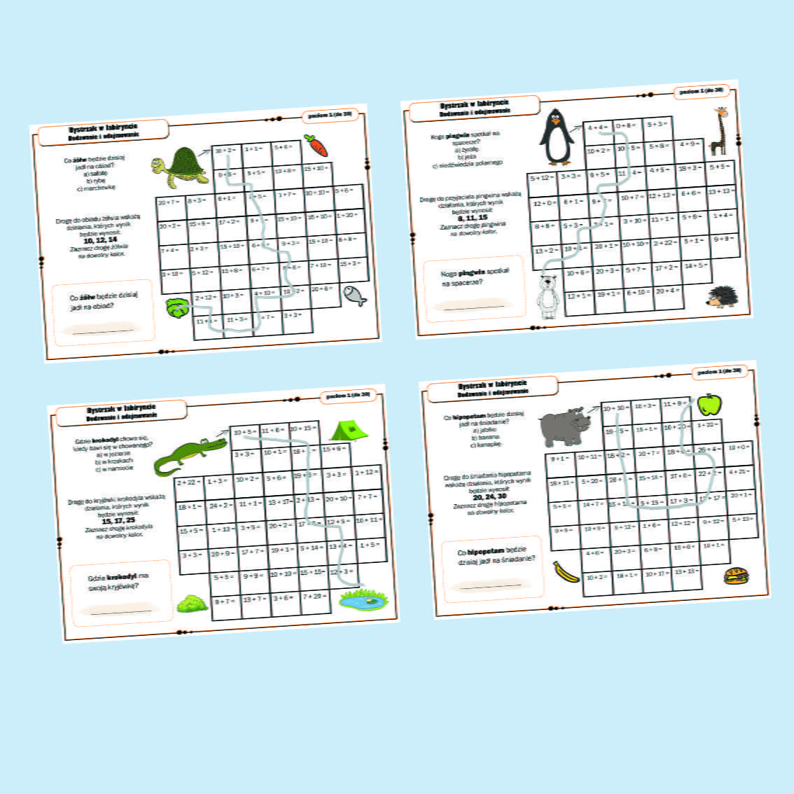 Bystrzak w labiryncie.