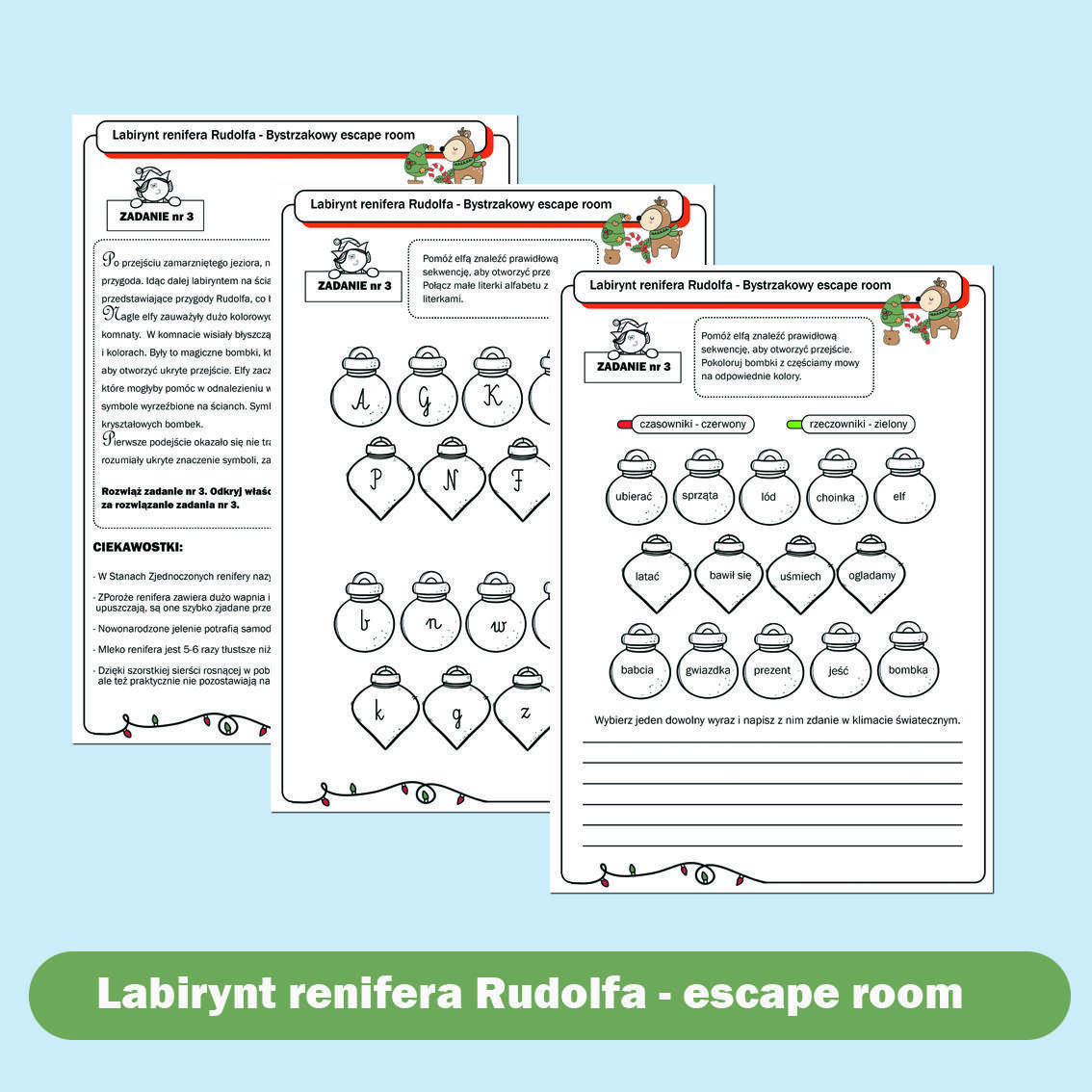 Labirynt renifera Rudolfa - bystrzakowy escape room.