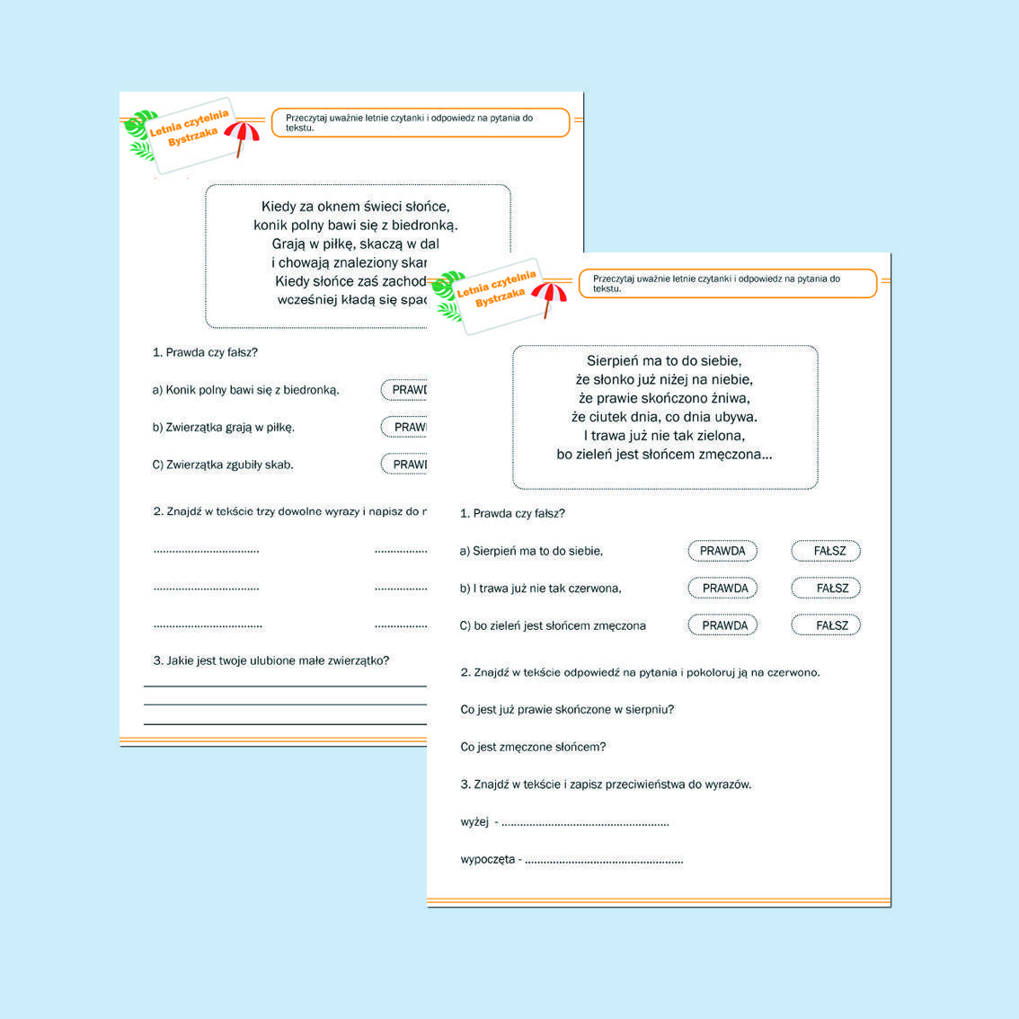 Letnia czytelnia Bystrzaka