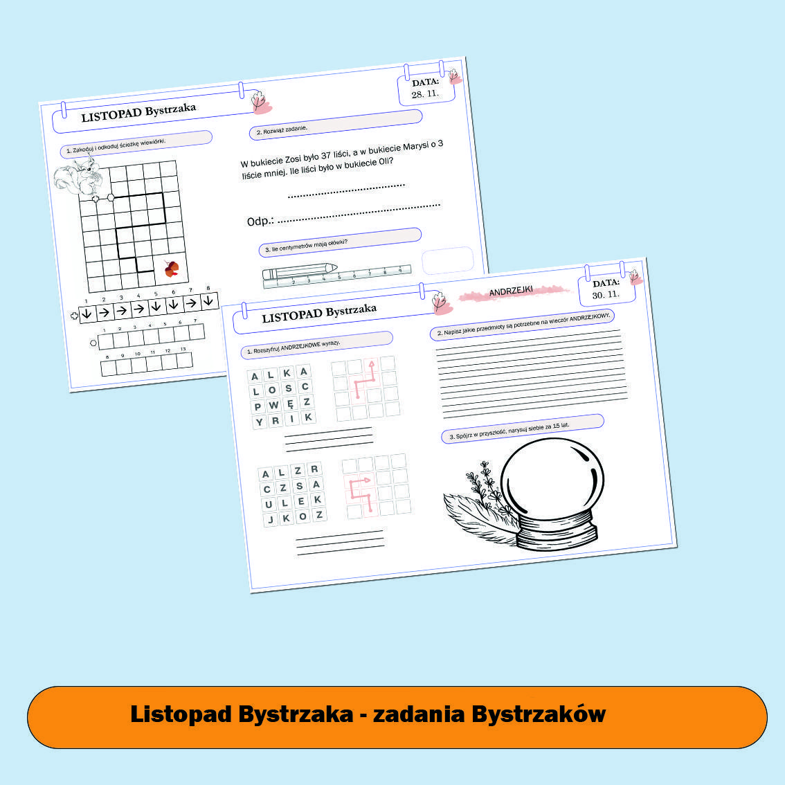 Listopad Bystrzaka (dla młodszych).
