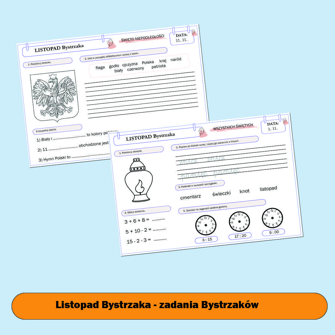 Listopad Bystrzaka (dla młodszych).