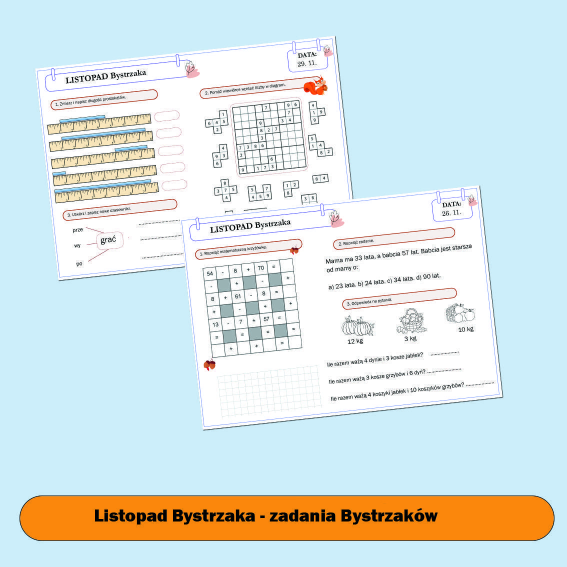 Listopad Bystrzaka (dla starszych).