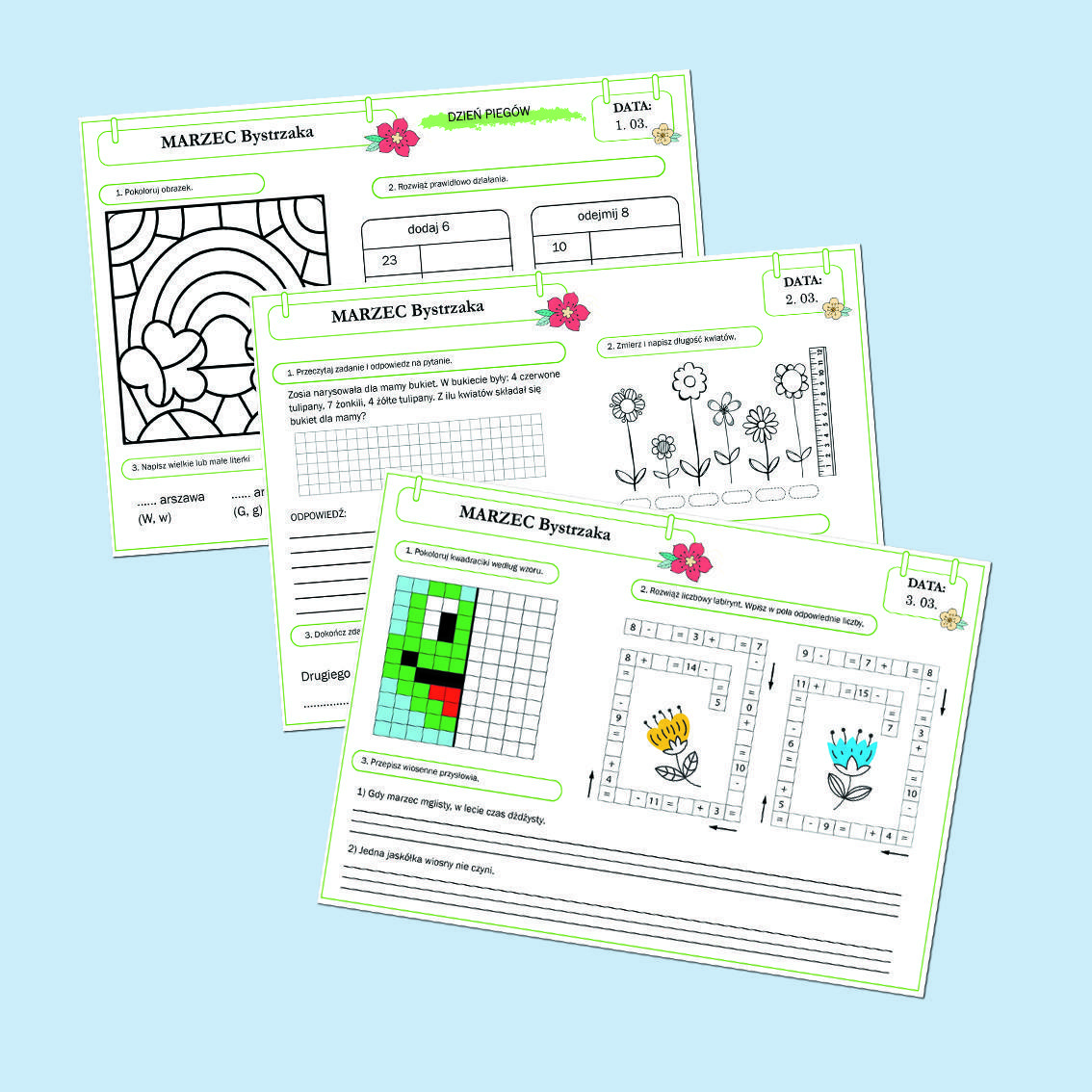 Marzec Bystrzaka. Zestaw.