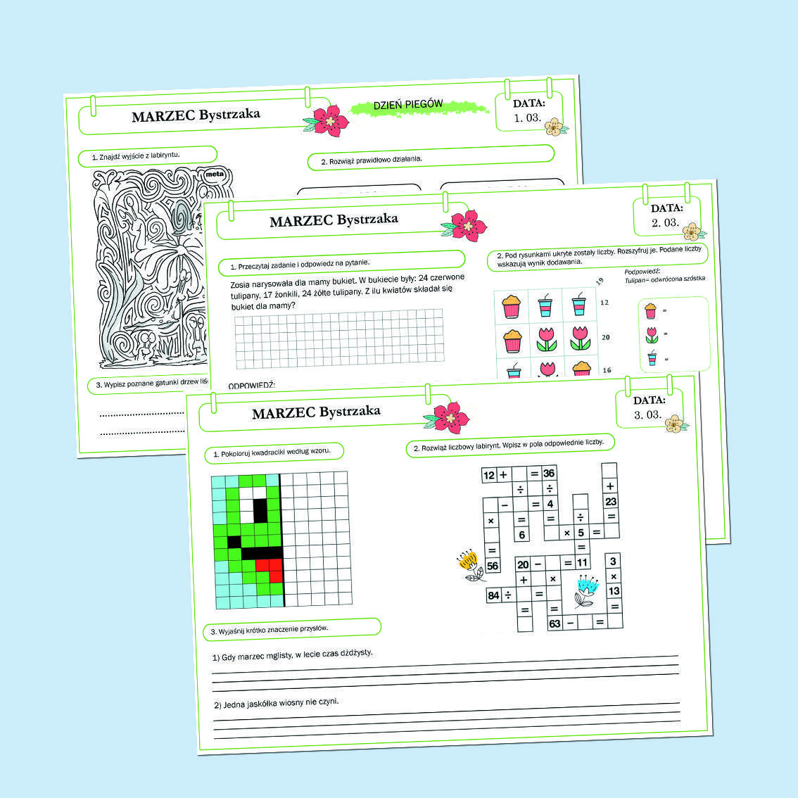 Marzec Bystrzaka. Zestaw.