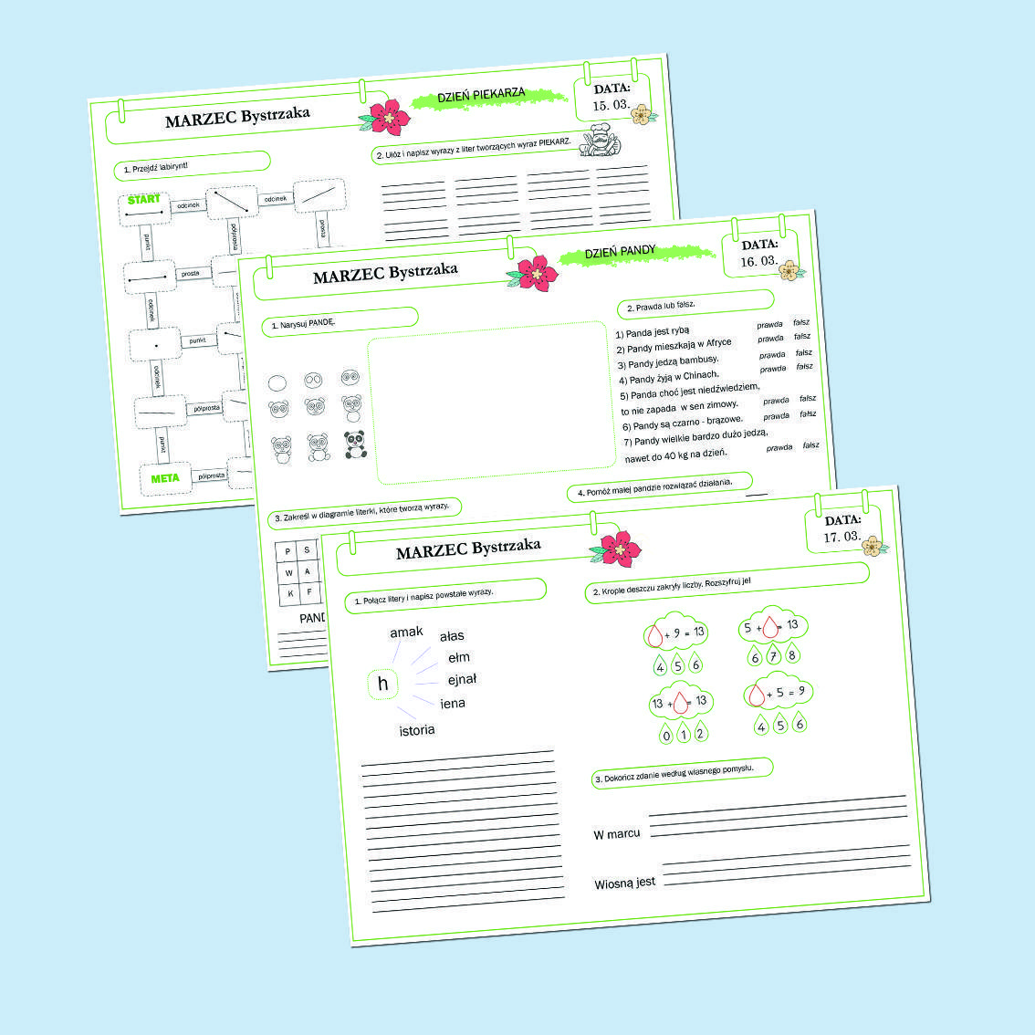 Marzec Bystrzaka. Zestaw.