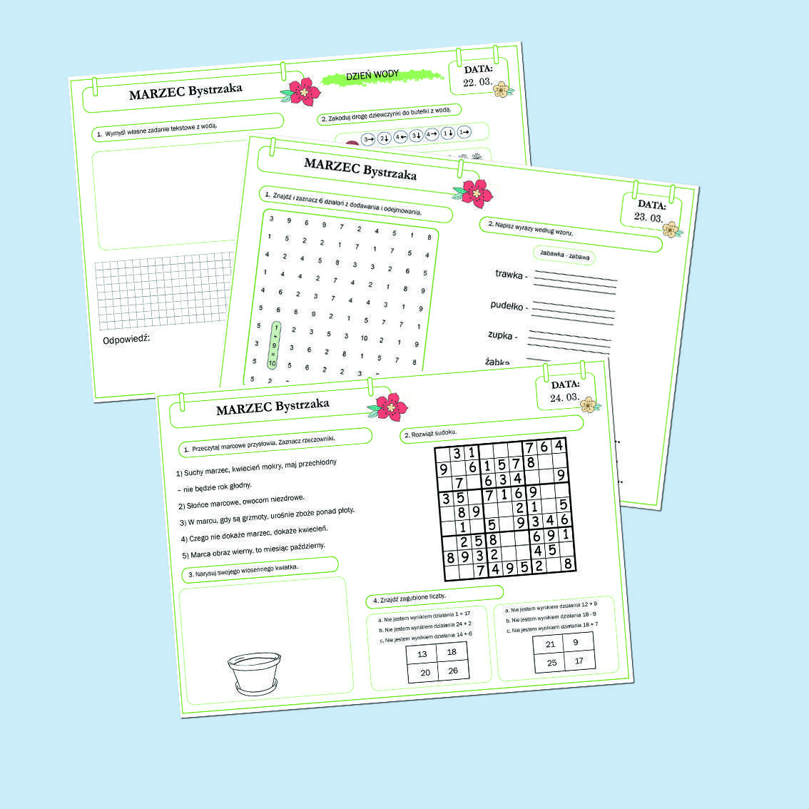 Marzec Bystrzaka. Zestaw.