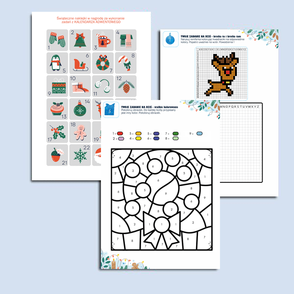 Matematyczny kalendarz adwentowy. Kodowanie. NOWOŚĆ!