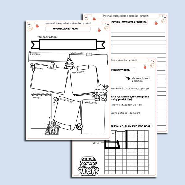 bystrzak buduje domek z piernika- projekt