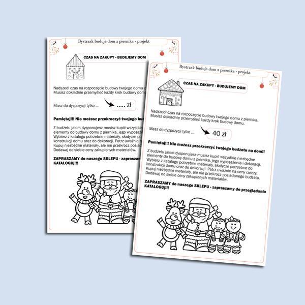 bystrzak buduje domek z piernika- projekt