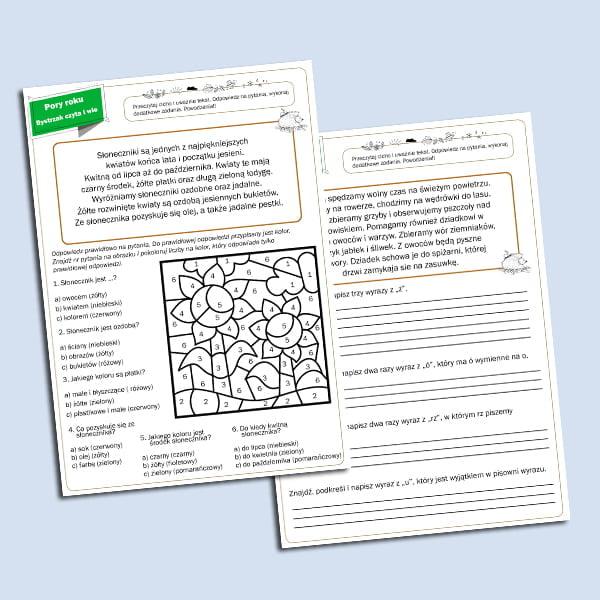 Pory roku. Bystrzak czyta i wie.